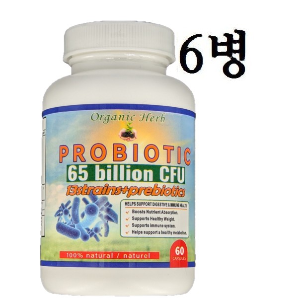 프로바이오틱스(Immune System,메타볼리즘 활성화) 650억,  60정 X6병,360일분