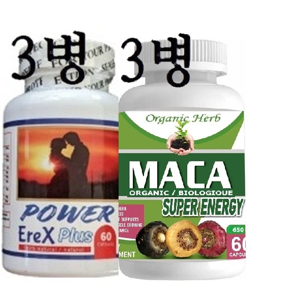 파워에렉스플러스 60정*3병+프로바이오틱 650억 60정*3병 (천연제품/강한남성/긴시간/긴물건)3달분특가